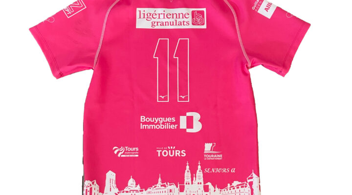 LOT 11 MAILLOT DE L’USTOURS ROSE COLLECTOR DÉDICASSÉ L