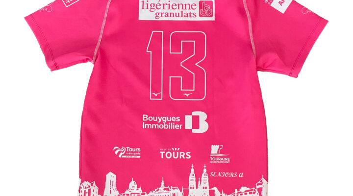 LOT 13 MAILLOT DE L’USTOURS ROSE COLLECTOR DÉDICASSÉ L