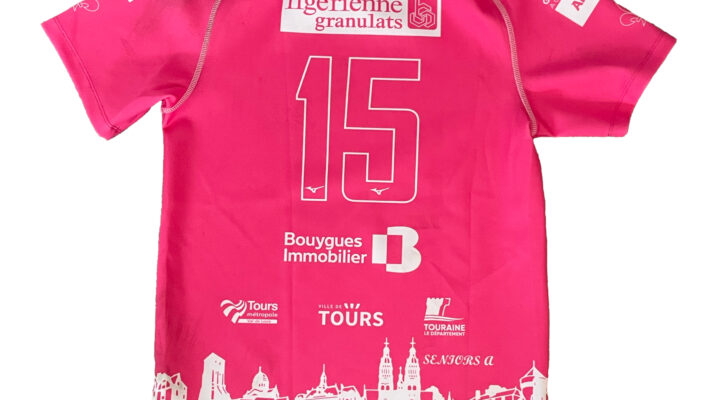 LOT 15 MAILLOT DE L’USTOURS ROSE COLLECTOR DÉDICASSÉ L