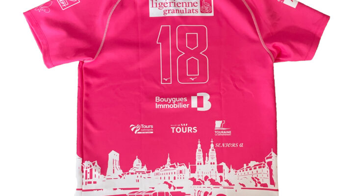 LOT 18 MAILLOT DE L’USTOURS ROSE COLLECTOR DÉDICASSÉ 3XL