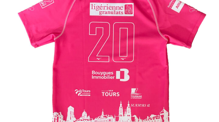 LOT 20 MAILLOT DE L’USTOURS ROSE COLLECTOR DÉDICASSÉ XL