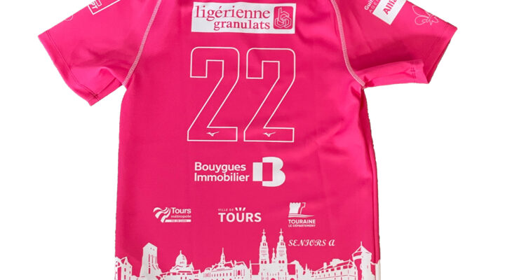 LOT 22 MAILLOT DE L’USTOURS ROSE COLLECTOR DÉDICASSÉ L