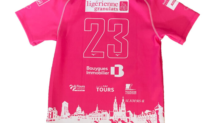 LOT 23 MAILLOT DE L’USTOURS ROSE COLLECTOR DÉDICASSÉ XL