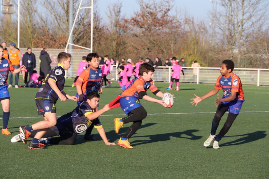 13 décembre 2025 - opposition M10/M12 - Stade Français / UST / USJ / Langeais (crédit photo / vidéo. : Marig Le Guirinec, Sylvie Coulon, Jérôme Legrix)